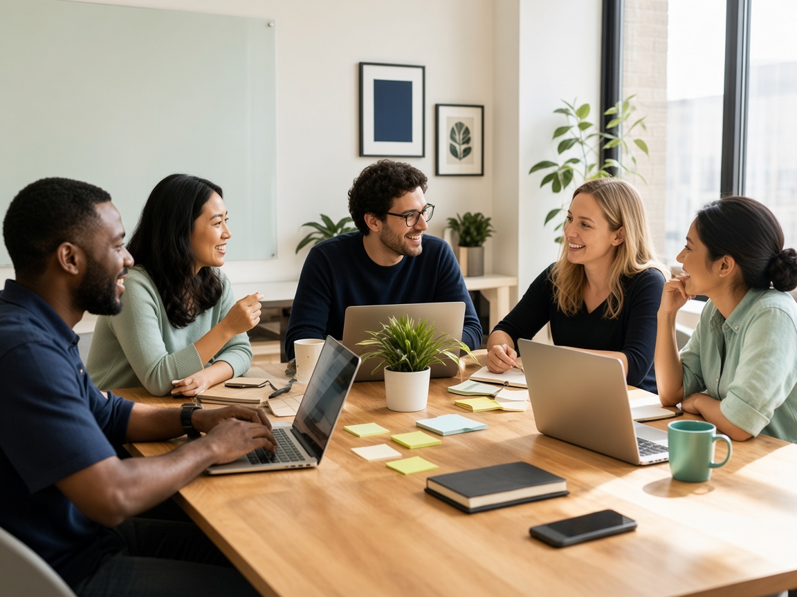 The Joblobo team planning together